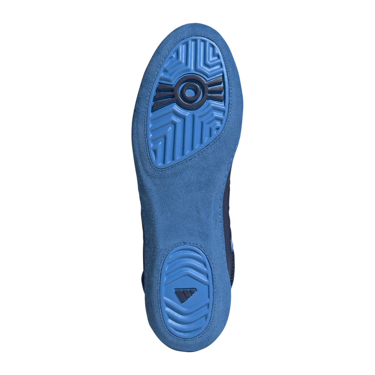 Adidas Combat Speed 4 Navy/Lucid Blue Wrestling Shoes in Navy/Lucid Blue - sole view