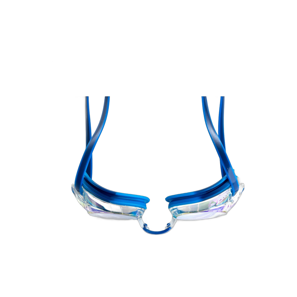 Zoggs Racer Titanium Swimming Goggles Interchangeable Nosebridge Anti-Fog in Blue Light Blue - detail 2