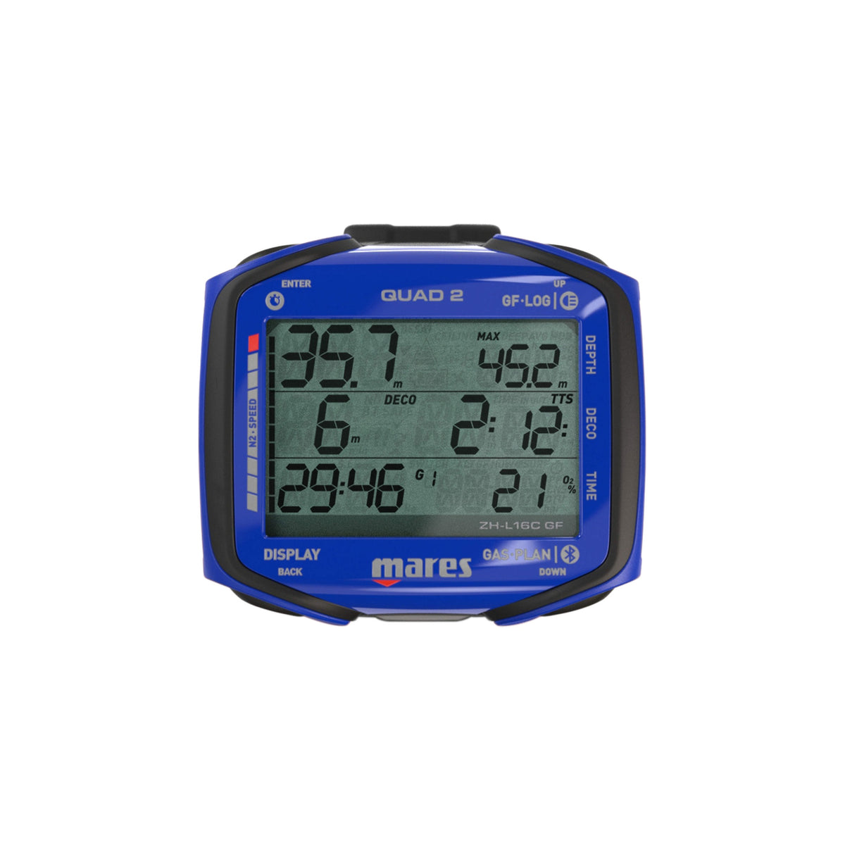Mares Quad 2 Dive Computer - 414152 Quad 2 BL front