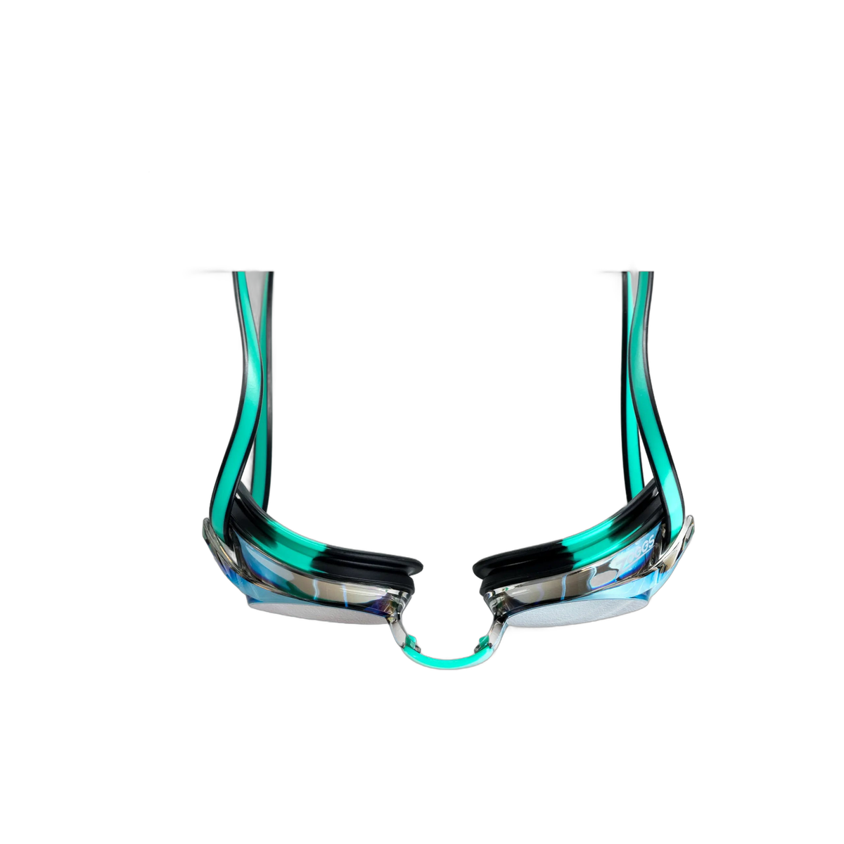 Zoggs Racer Titanium Swimming Goggles Interchangeable Nosebridge Anti-Fog in Blue Light Blue - detail 4
