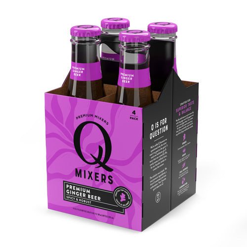 Q Drinks Ginger Beer, 6 x 6.7 fl oz (Case of 4)