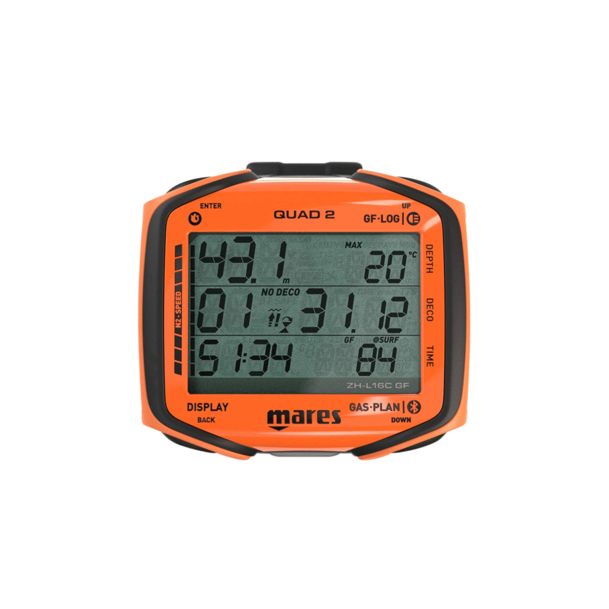 Mares Quad 2 Dive Computer - 414152 Quad 2 OR front