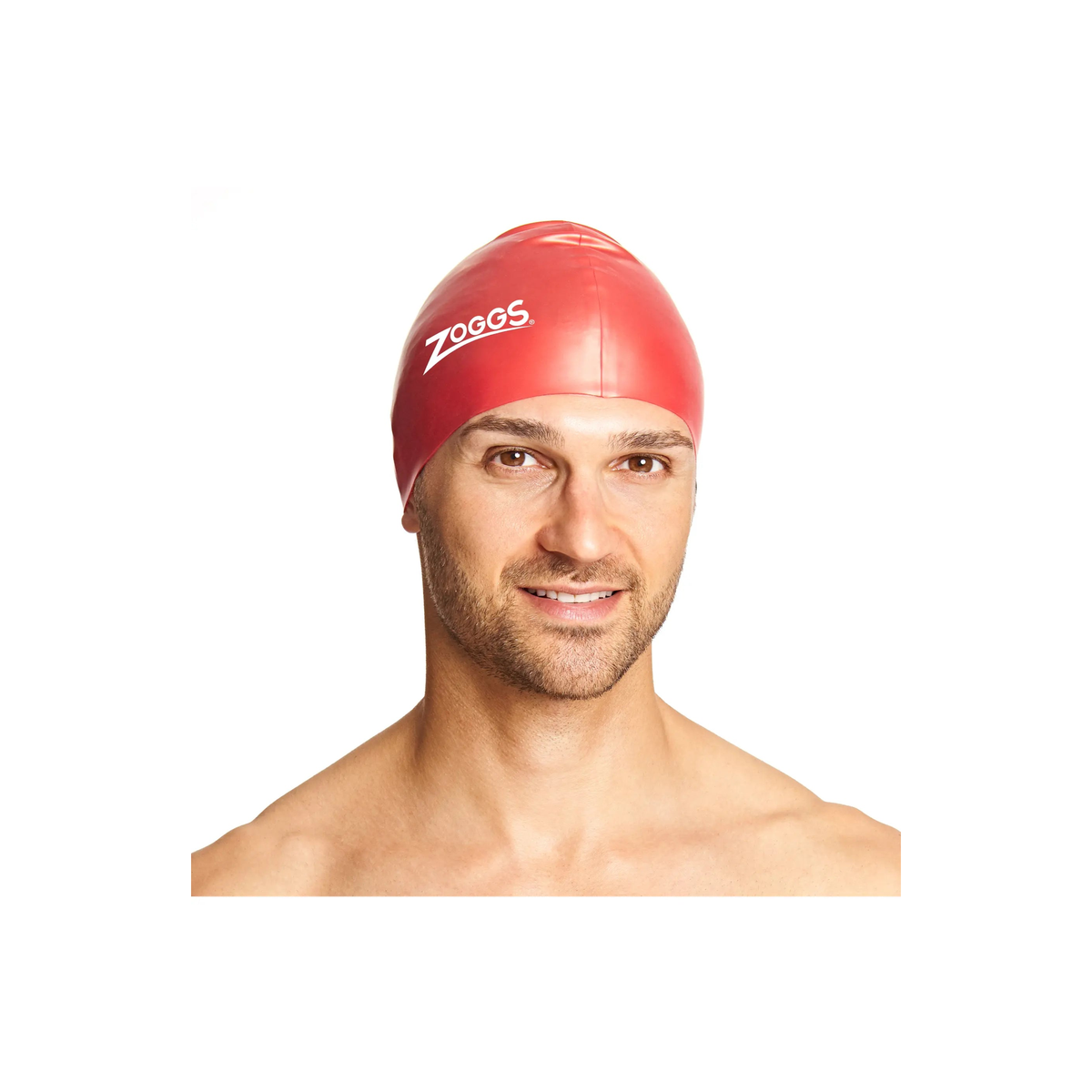 Zoggs Silicone Swimming Cap Superior Fit Embossed Non-Slip Swim Cap in Black - detail 3