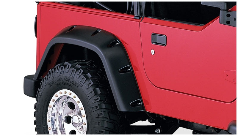 Bushwacker 97-06 Jeep TJ Pocket Style Flares 4pc - Black - View 4