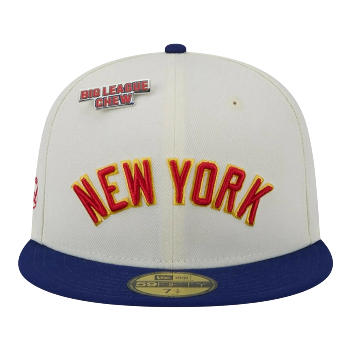 New Era X Big League Chew New York Yankees 59FIFTY Men's Fitted Hat — Chalk White/Navy Wool