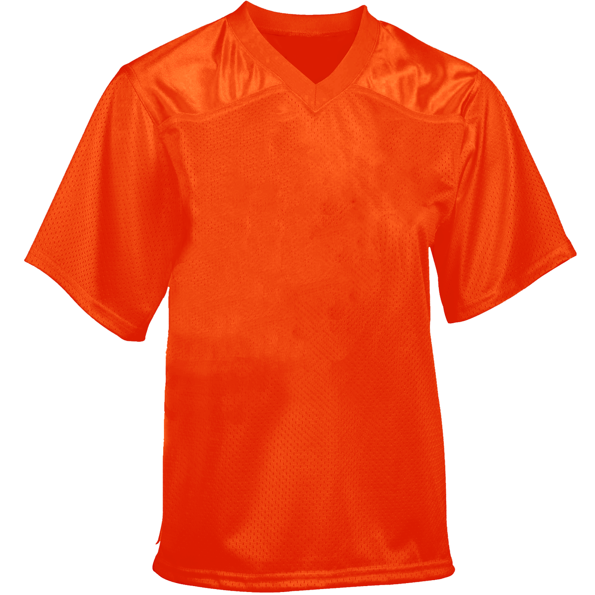 Martin Sports Flag Football Jersey, Polyester Mesh Fan Jersey in Orange Adult 2XL - Front View