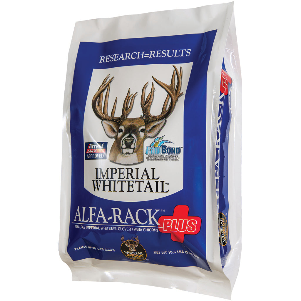 Whitetail Institute Imperial Seed in Alfa Rack Plus 16.5 lb. - Front View