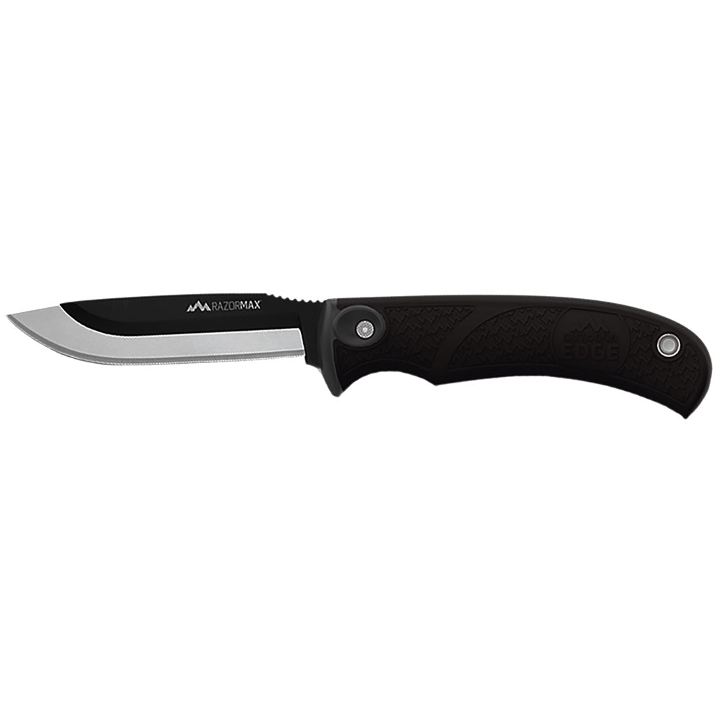 Outdoor Edge RazorMax Knife in Black - Front View