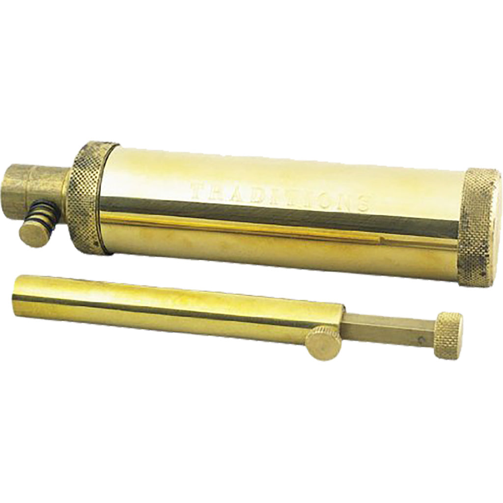 Traditions Hunter Flask with Powder Measure - Front View