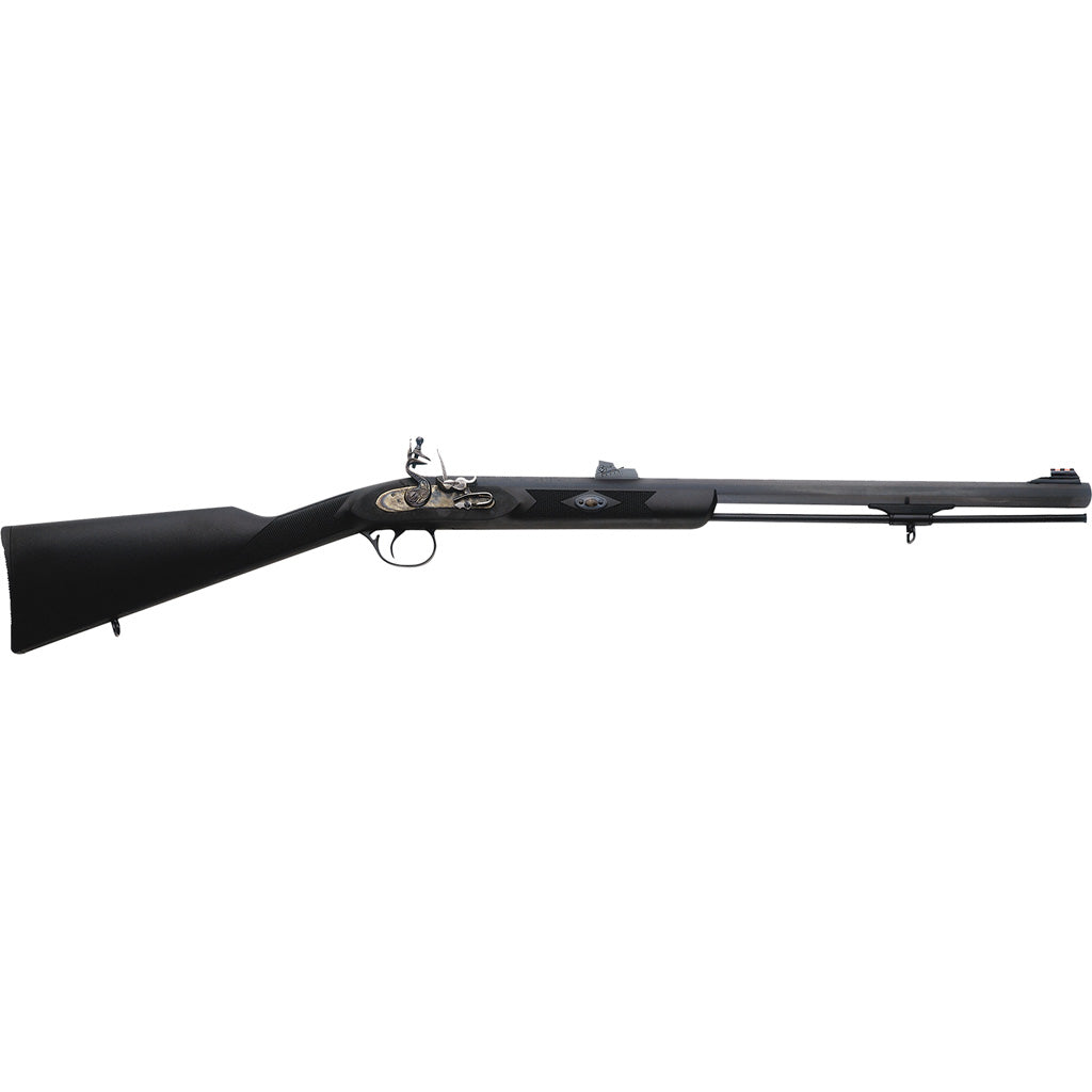 Traditions Deerhunter Percussion Muzzleloader in Black/Black - Front View