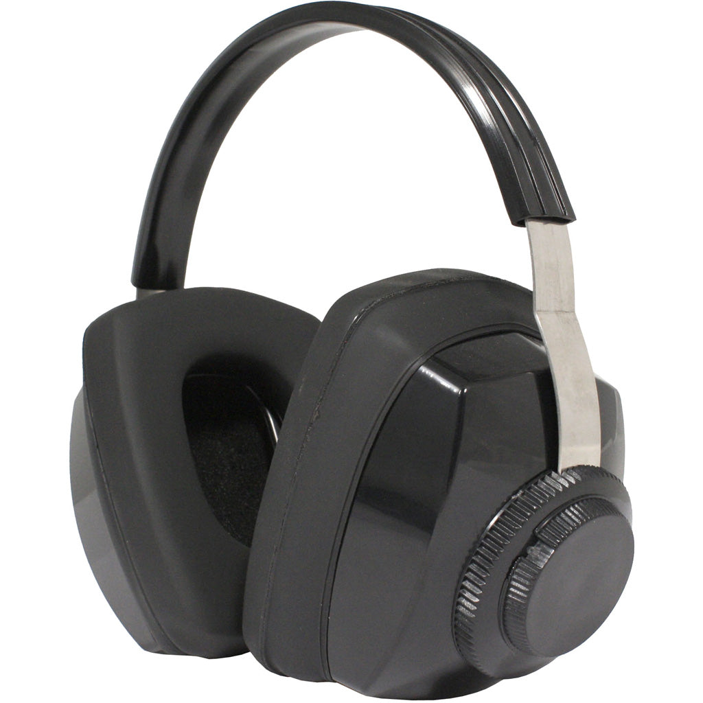 Radians Competitor Earmuff in Black - Front View