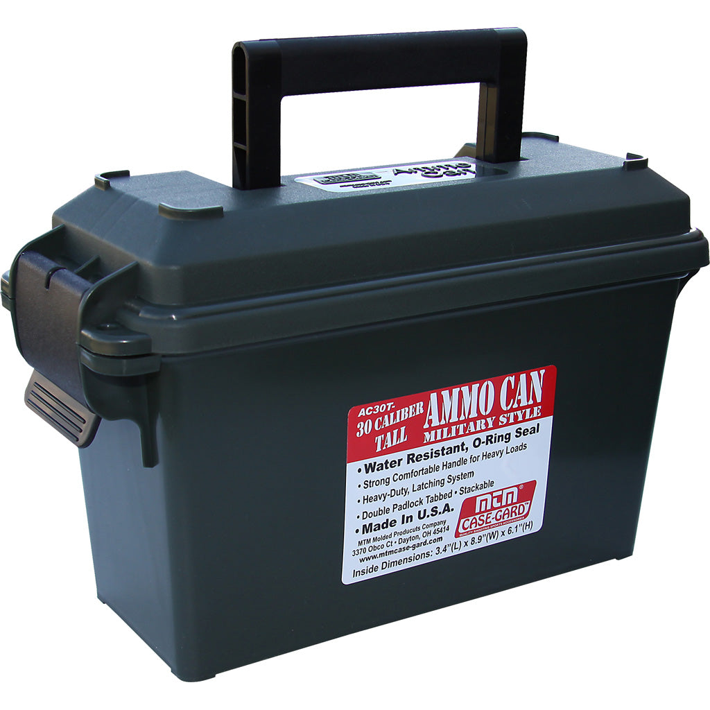 MTM Ammo Can in 30 Caliber Forest Green - Front View
