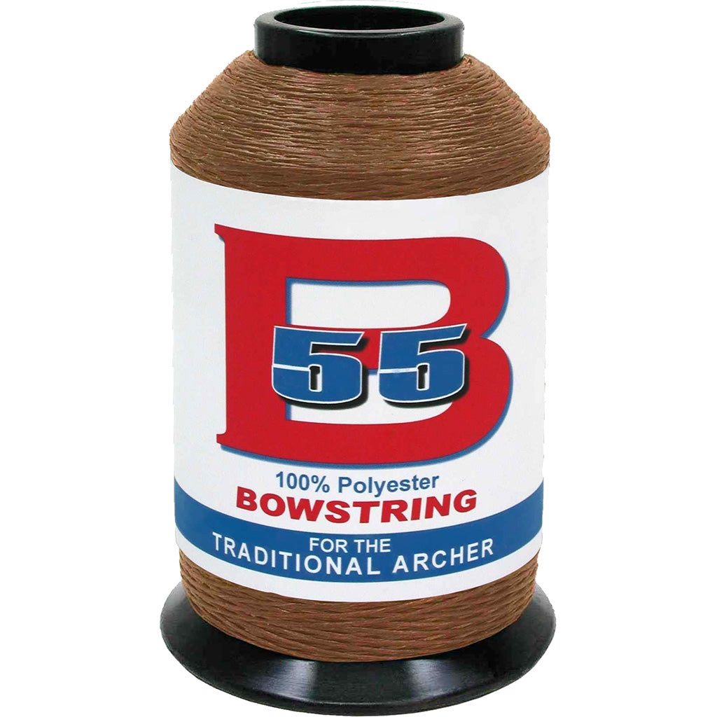 BCY B55 Bowstring Material in Dark Brown 1/4 lb. - Front View