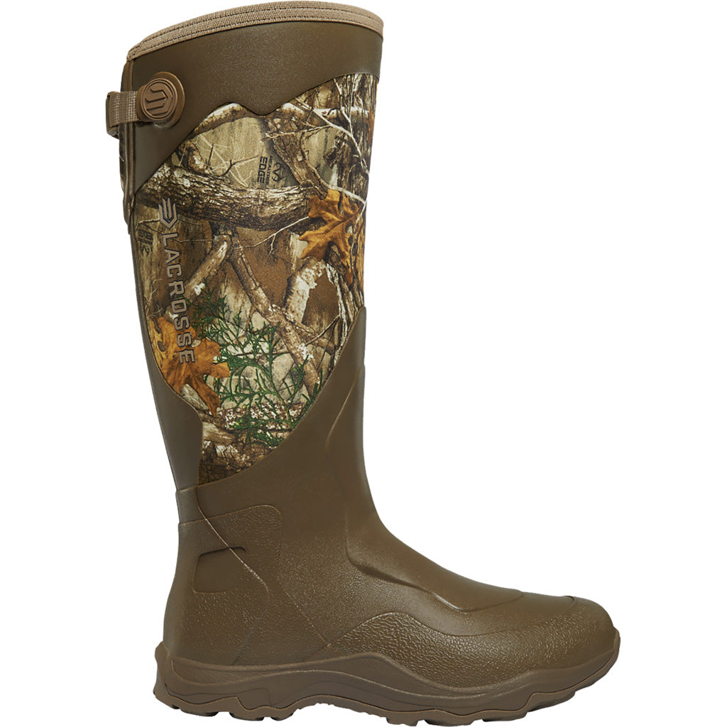 Lacrosse Alpha Agility Boots in Realtree Edge Camo Men's 9 - Front View