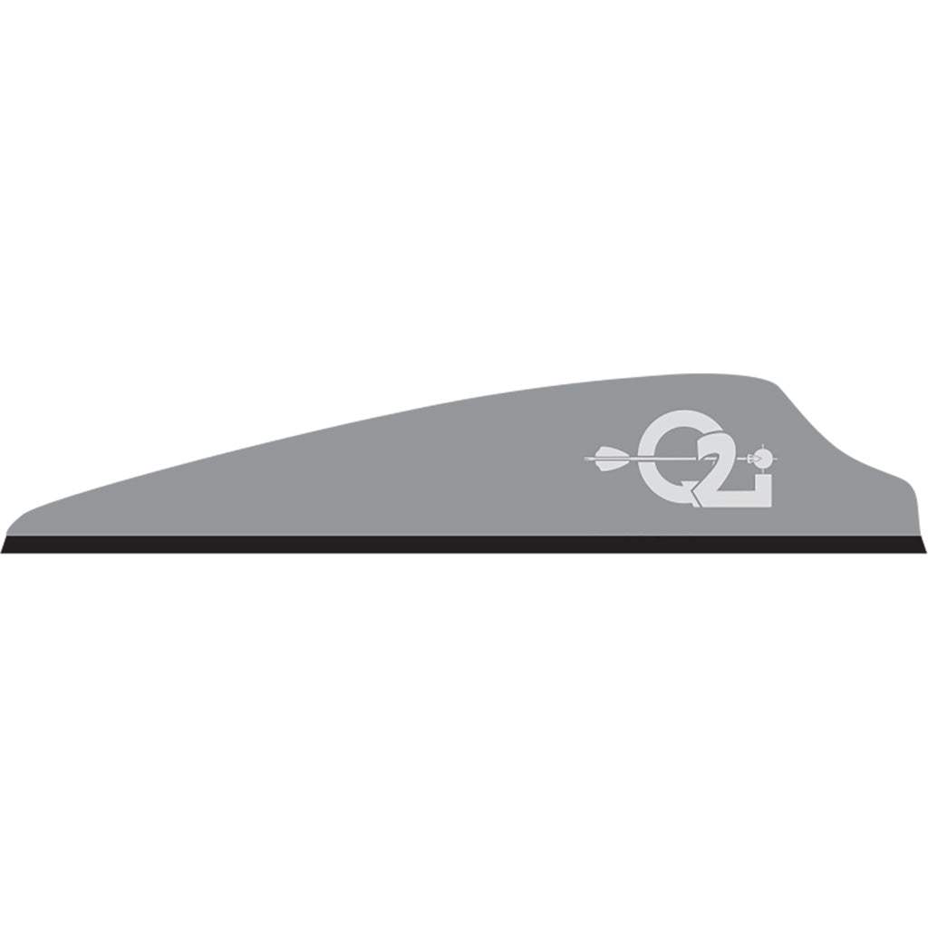 Q2i Fusion X-II Vanes in Grey 2.5 in. 100 pk. - Front View