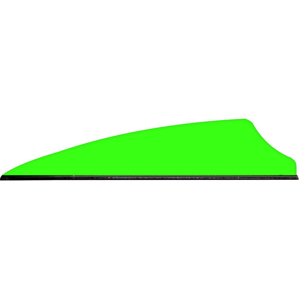 Q2i Fusion X-II Vanes in Neon Green 2.5 in. 100 pk. - Front View