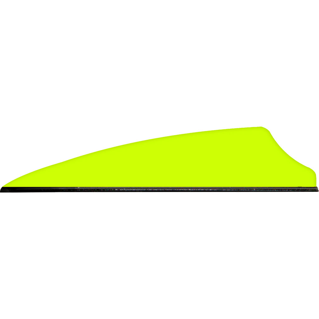 Q2i Fusion X-II Vanes in Neon Yellow 2.5 in. 100 pk. - Front View