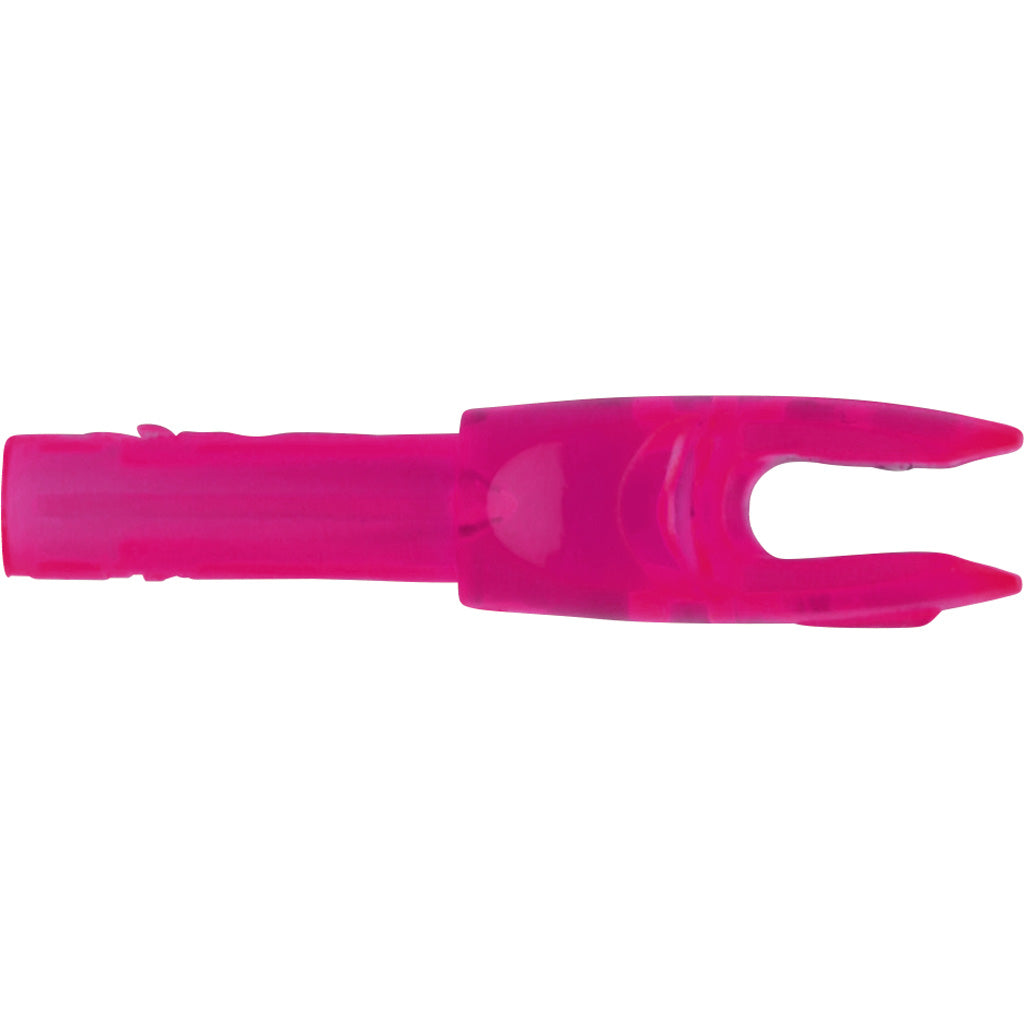 Easton 4mm G Nocks in Pink Large Groove 12 pk. - Front View