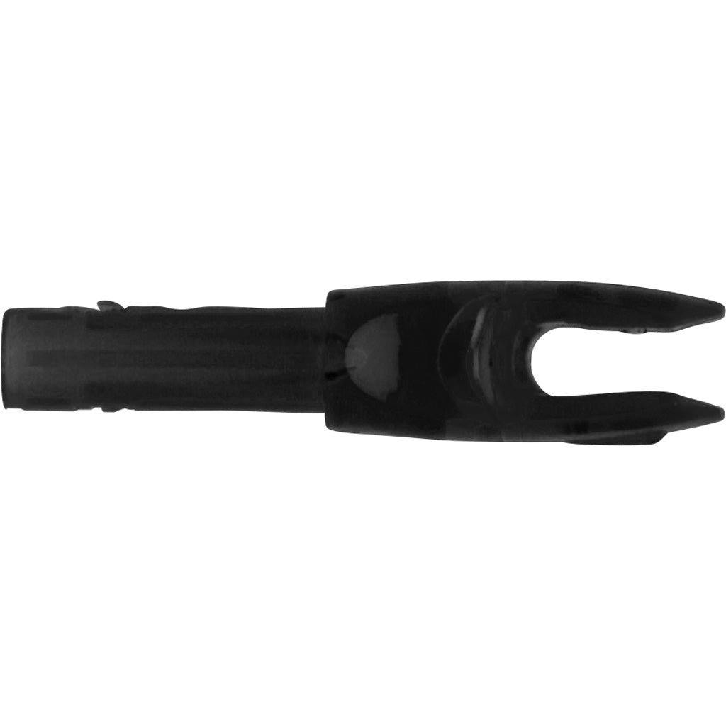 Easton 4mm G Nocks in Black Large Groove 12 pk. - Front View