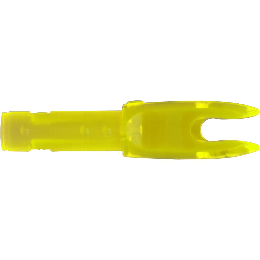 Easton 4mm G Nocks in Yellow Small Groove 12 pk. - Front View