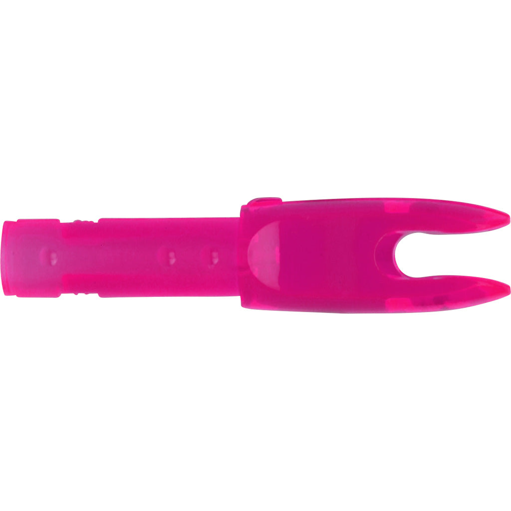 Easton 4mm G Nocks in Pink Small Groove 12 pk. - Front View