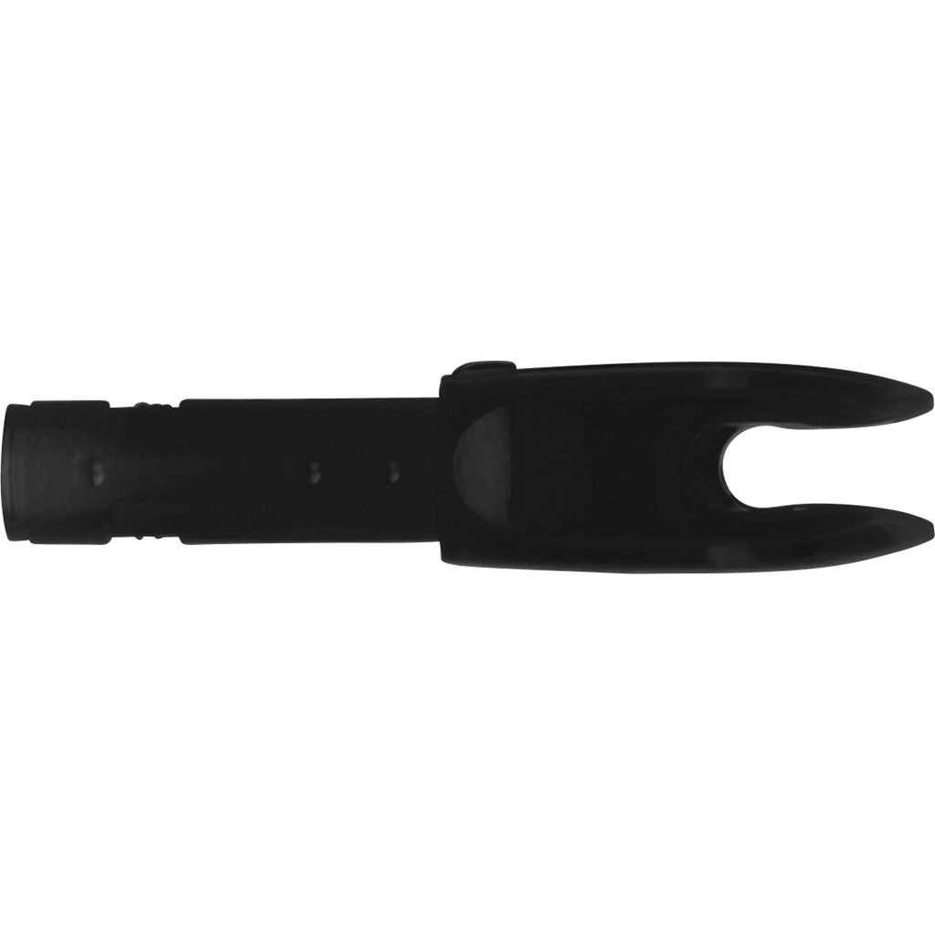 Easton 4mm G Nocks in Black Small Groove 12 pk. - Front View
