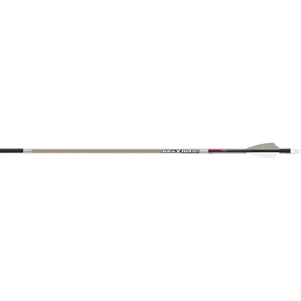 Carbon Express Maxima Red 5mm Stone Gray Arrows in 400 - Front View