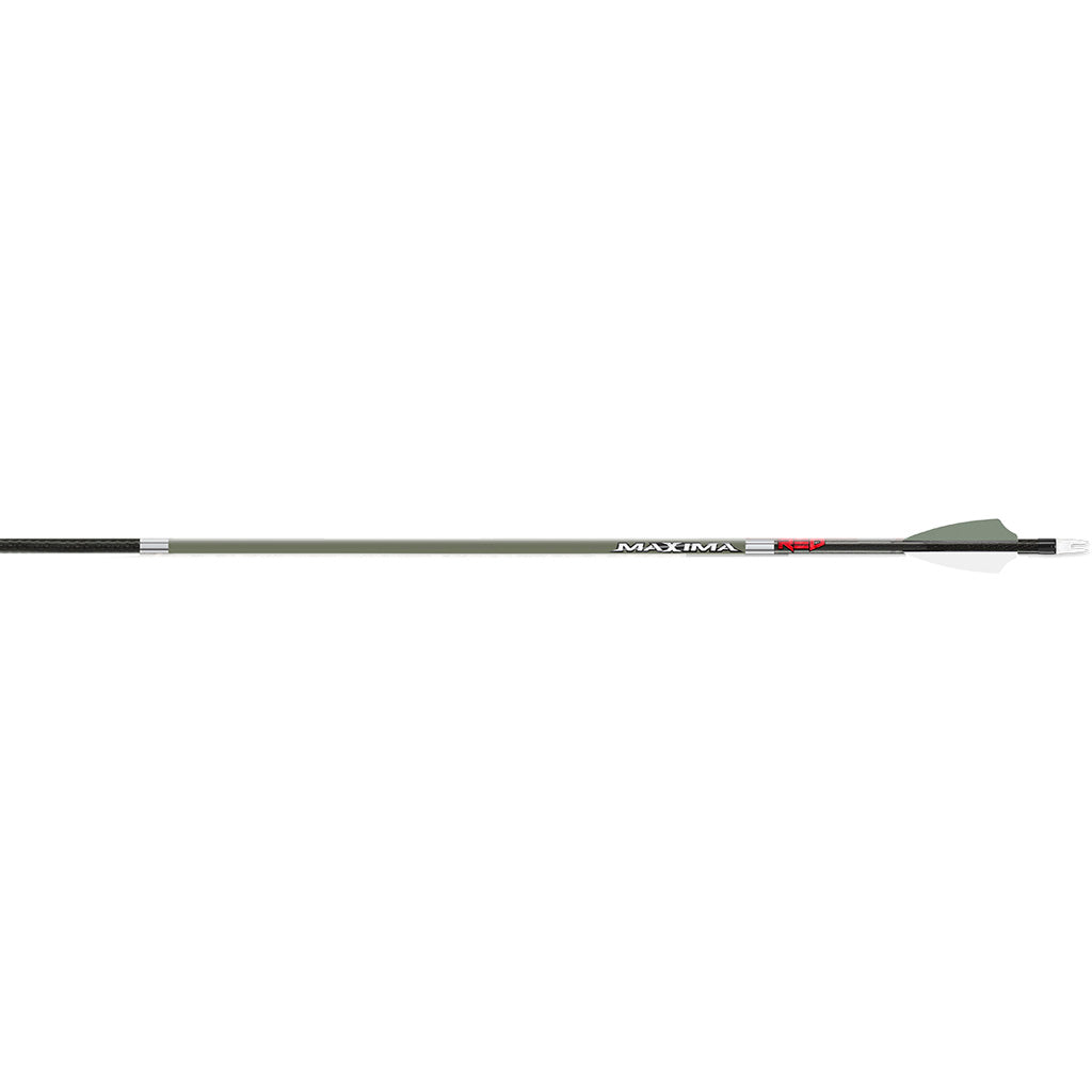 Carbon Express Maxima Red 6mm OD Green Arrows in 400 - Front View