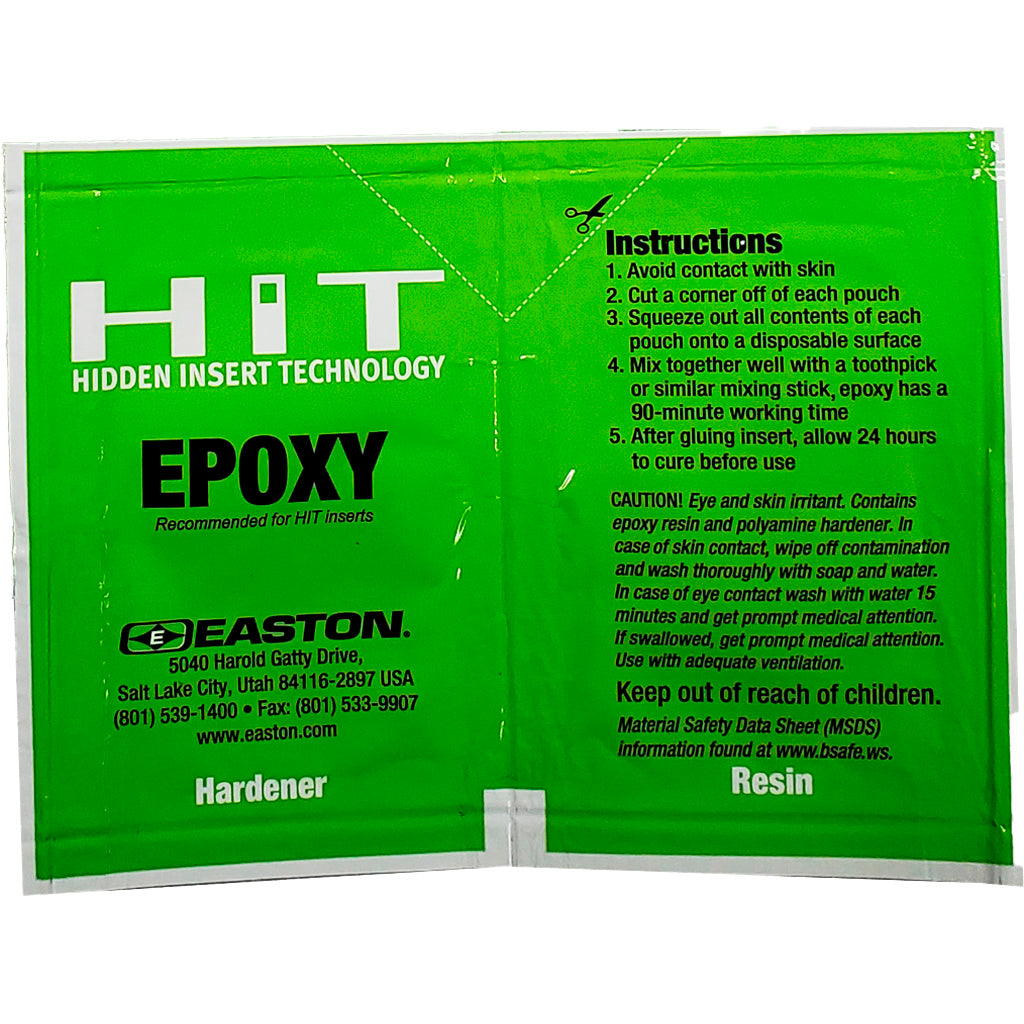 Easton HIT Epoxy Adhesive Pouch - Front View