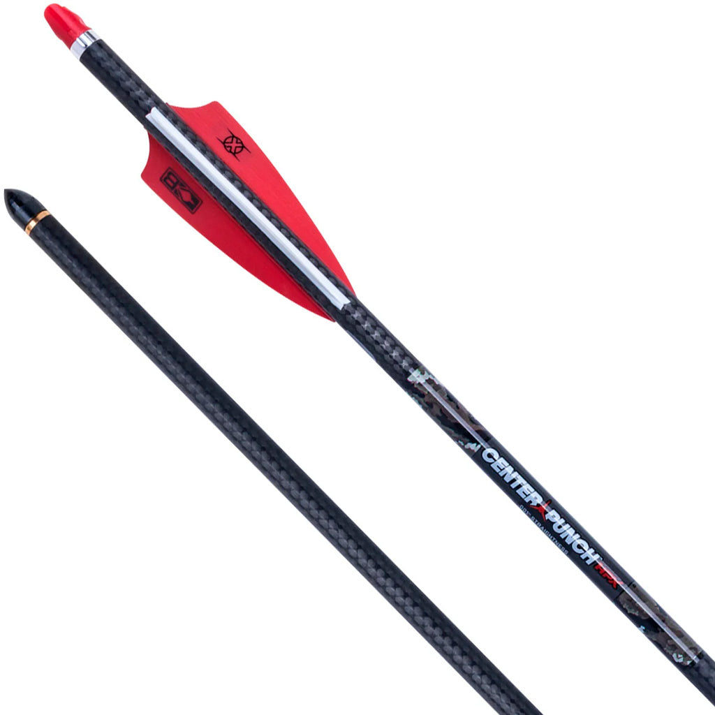 TenPoint CenterPunch HPX Carbon Arrows in 20 in. Alpha Nock HPX 6 pk. - Front View