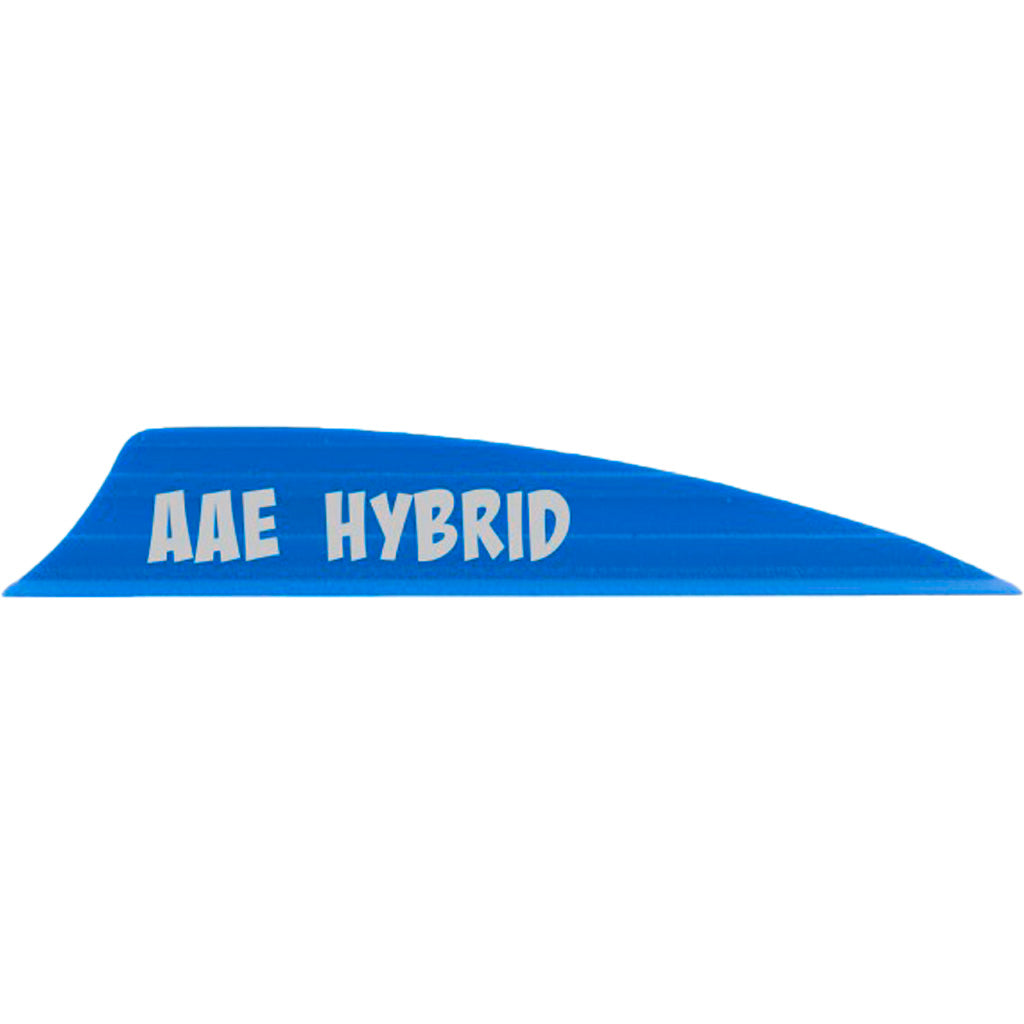 AAE Hybrid 2.0 Shield Cut Vanes in Blue 50 pk. - Front View
