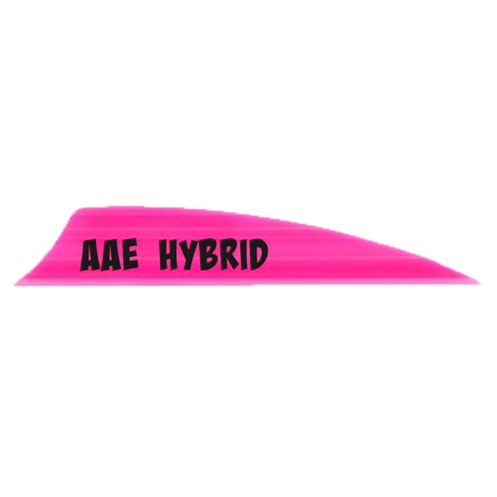 AAE Hybrid 2.0 Shield Cut Vanes in Hot Pink 50 pk. - Front View