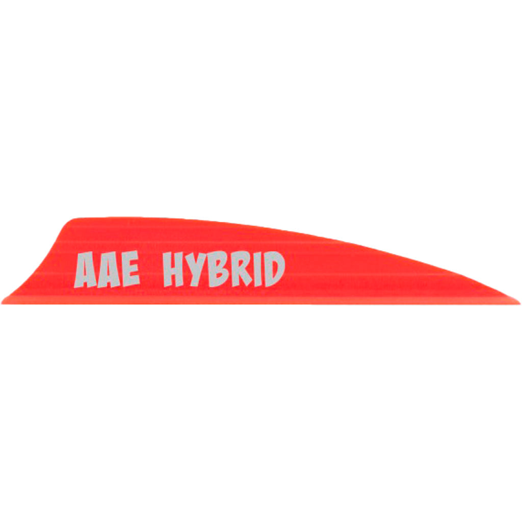 AAE Hybrid 2.0 Shield Cut Vanes in Red 50 pk. - Front View