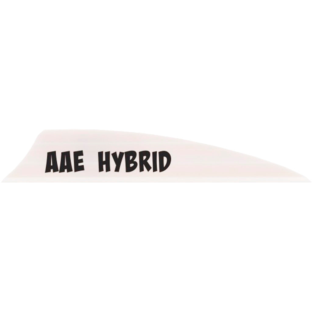 AAE Hybrid 2.0 Shield Cut Vanes in White 50 pk. - Front View