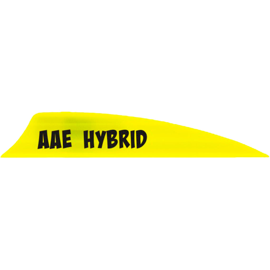 AAE Hybrid 2.0 Shield Cut Vanes in Yellow 50 pk. - Front View