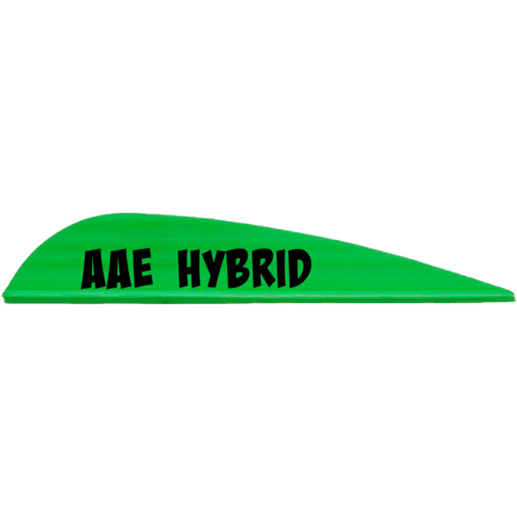 AAE Hybrid 26 Vanes in Bright Green 50 pk. - Front View