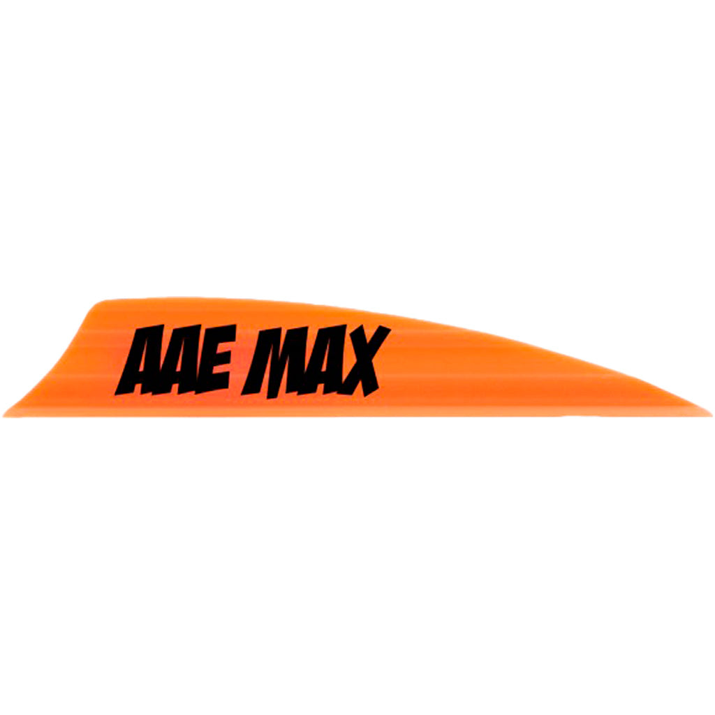 AAE Max 2.0 Shield Cut Vanes in Fire Orange 50 pk. - Front View