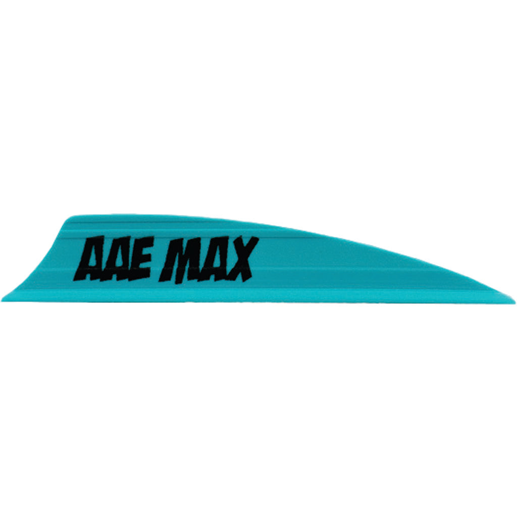 AAE Max 2.0 Shield Cut Vanes in Teal 50 pk. - Front View