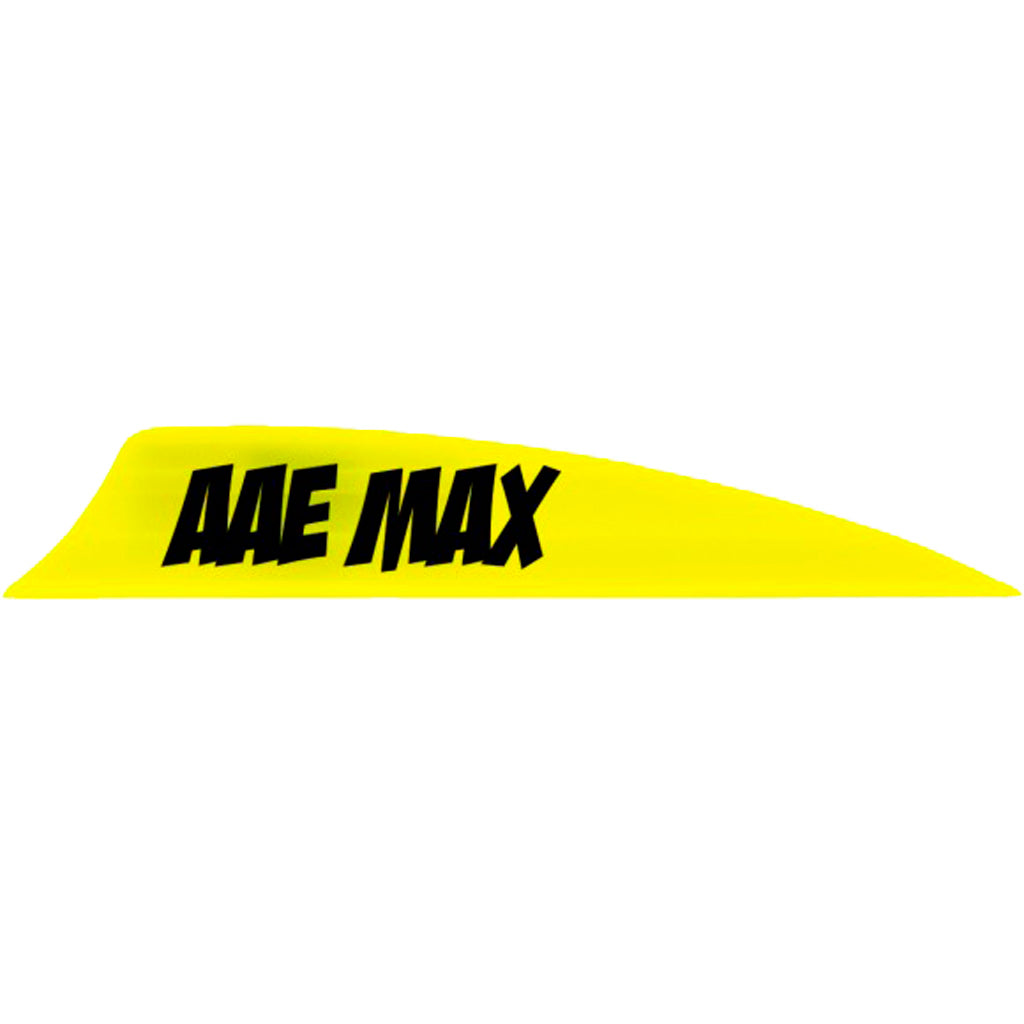 AAE Max 2.0 Shield Cut Vanes in Yellow 50 pk. - Front View