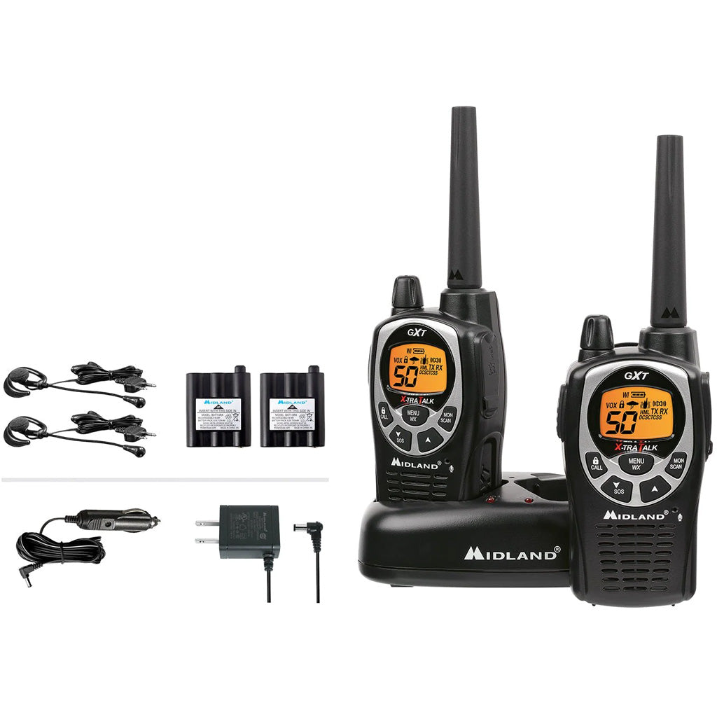 Midland GXT1000VP4 Two-Way GRMS Radio - Front View
