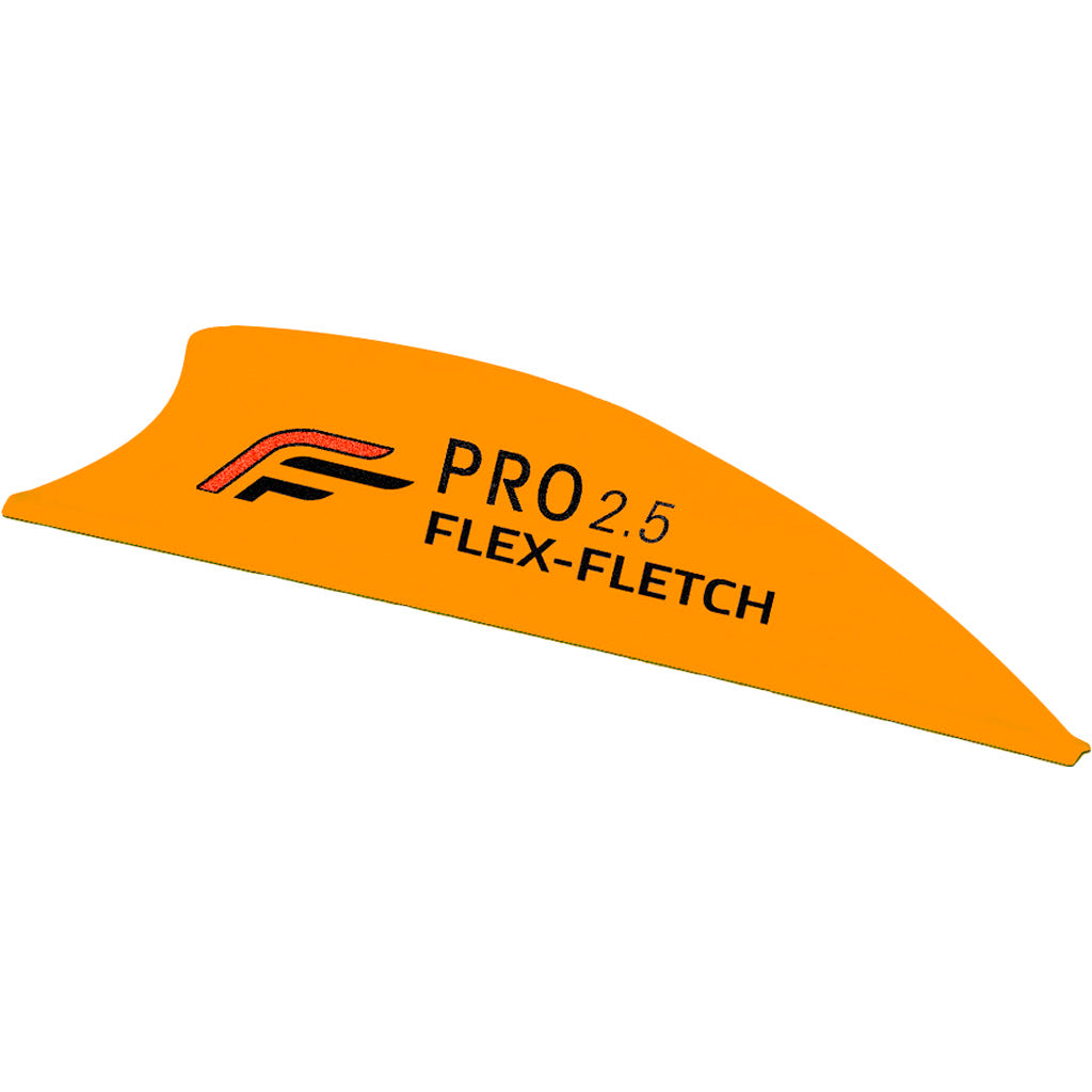 Flex Fletch Pro 2.5 Vanes in Orange - Front View
