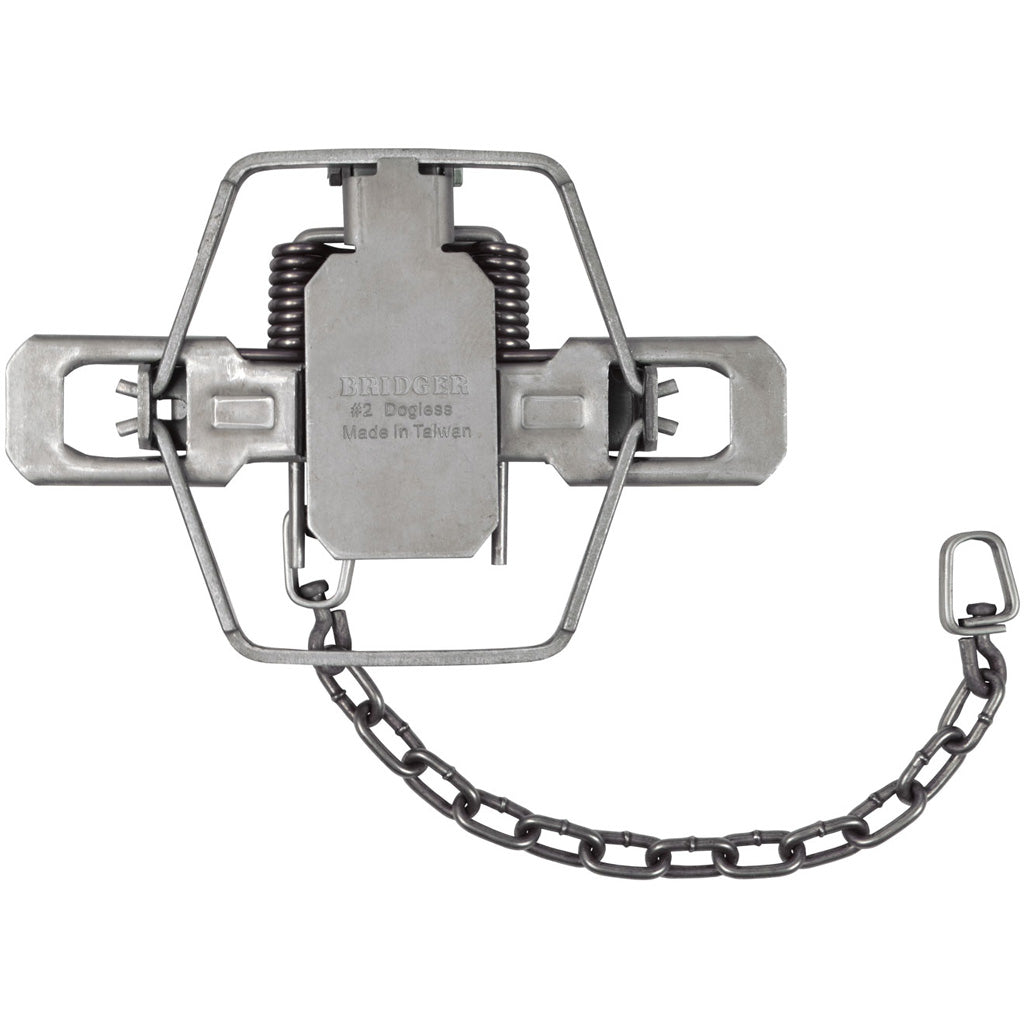 Minnesota Trapline Bridger Coil Trap in 2-Coil #2 Dogless - Front View