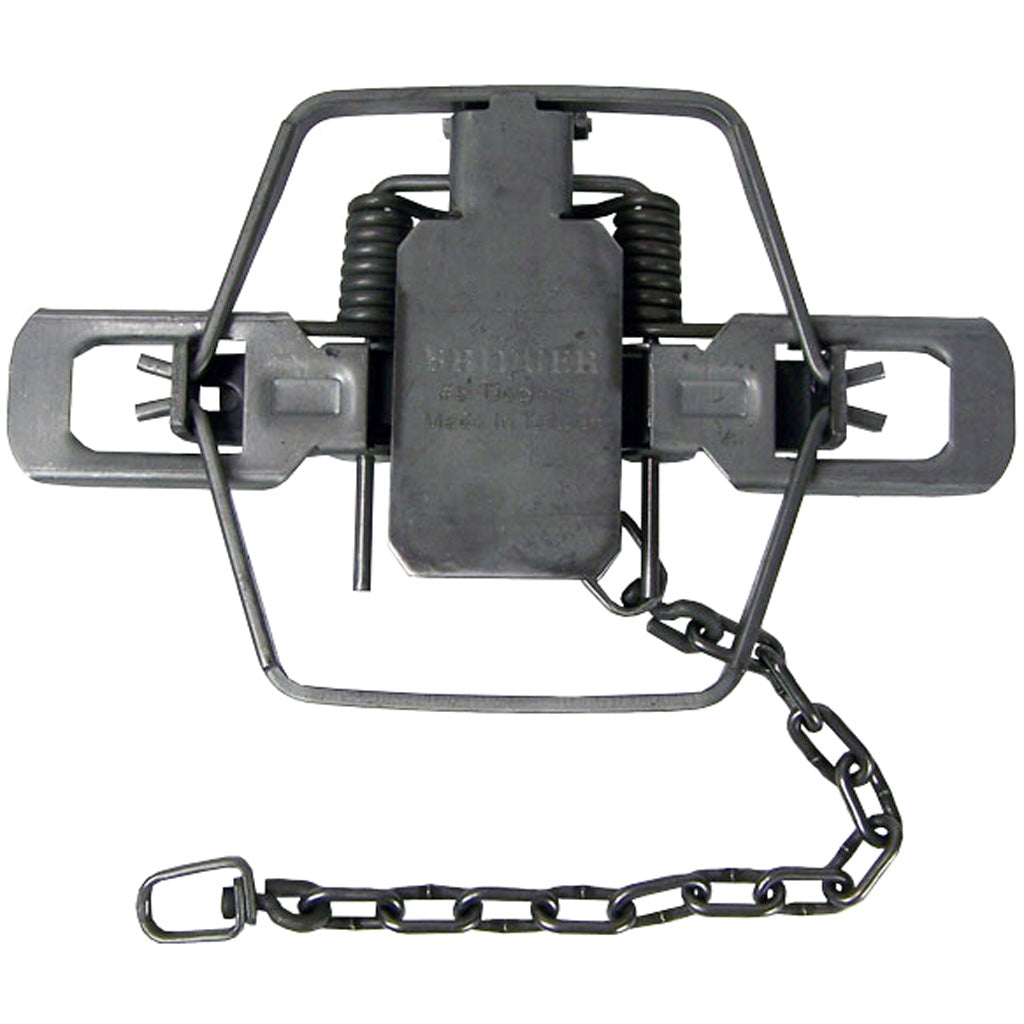 Minnesota Trapline Bridger Coil Trap in 2-Coil #3 Dogless Offset - Front View