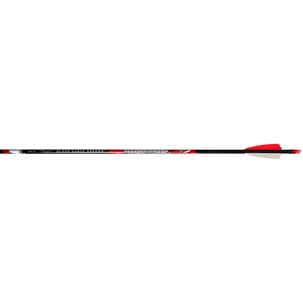 Black Eagle Rampage Arrows in .001 350 2.5 in. Shield Cut 6 pk. - Front View