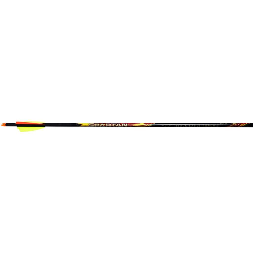 Black Eagle Spartan Arrows in .003 350 2.5 in. Shield Cut 6 pk. - Front View