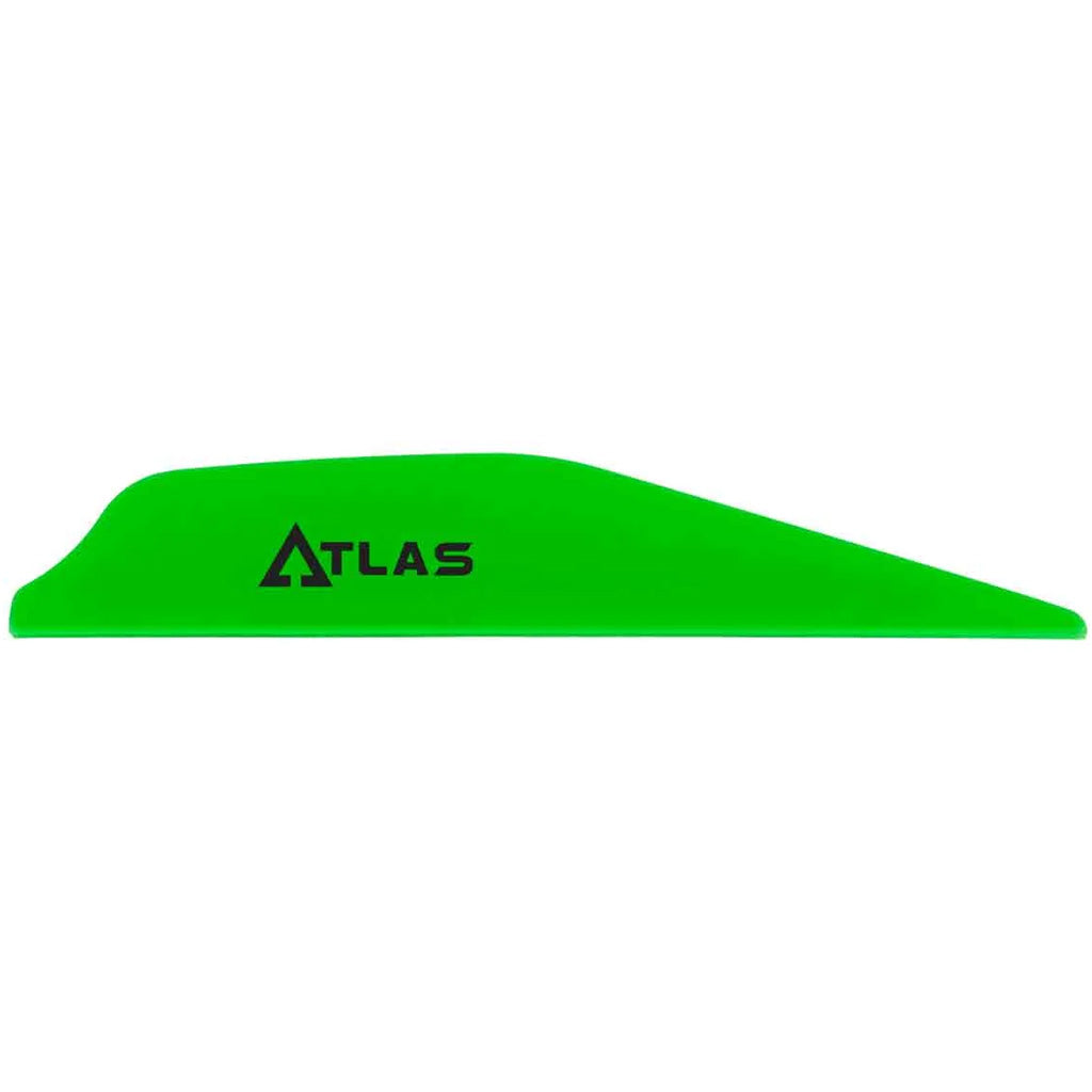 Bohning Atlas Vanes in Neon Green 100 pk. - Front View