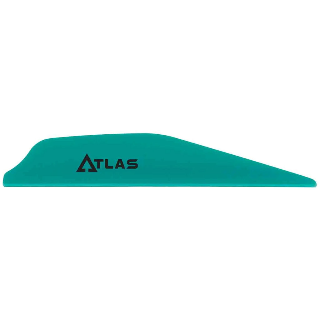 Bohning Atlas Vanes in Teal 100 pk. - Front View