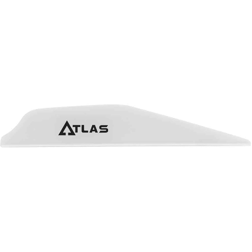 Bohning Atlas Vanes in White 100 pk. - Front View