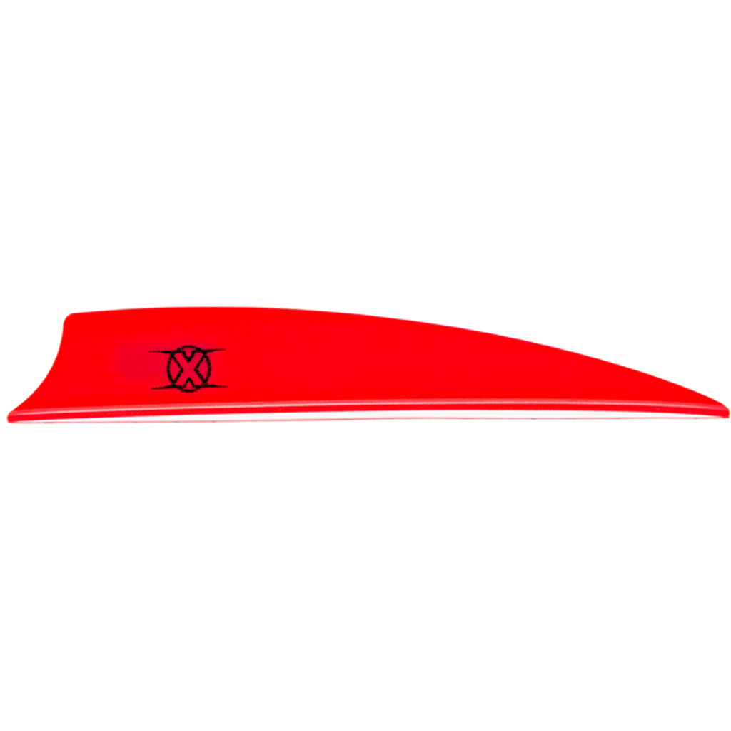 Bohning X Vanes in Shield Cut 3 in. Neon Red 36 pk. - Front View