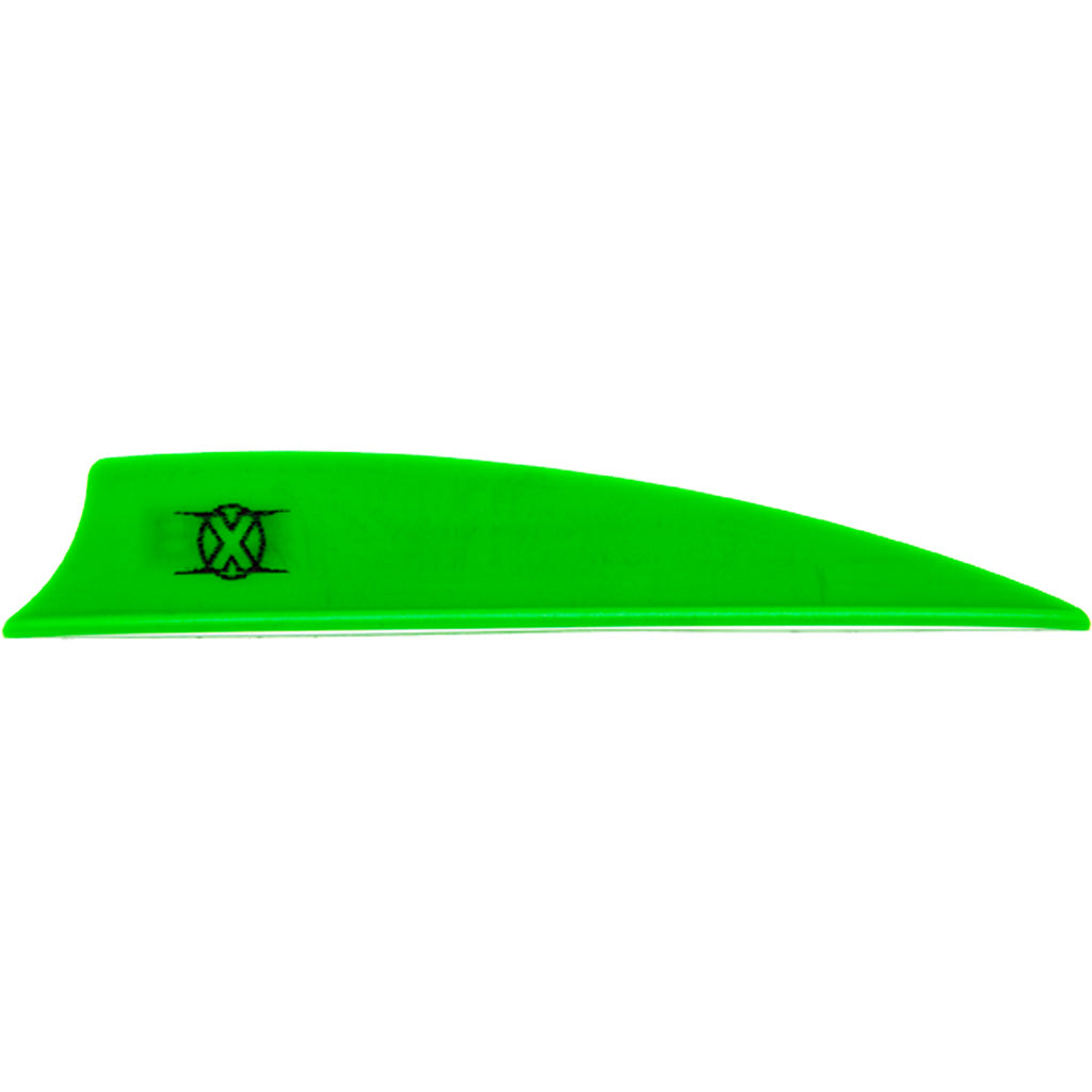 Bohning X Vanes in Shield Cut 3 in. Neon Green 36 pk. - Front View